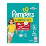 Pampers Swaddlers 360 Diapers – Size 5 Super Pack, 52 Count