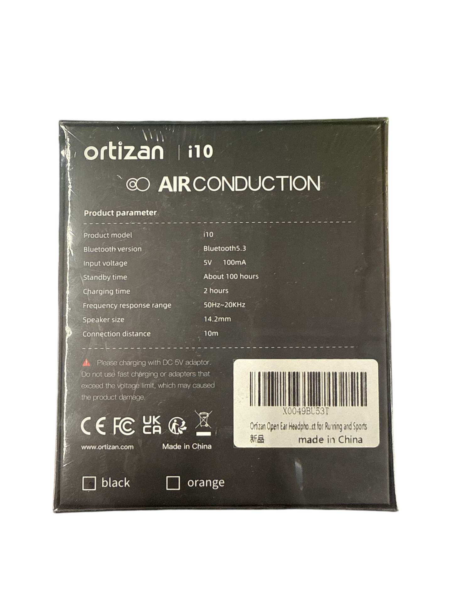 Ortizan i10 Air Conduction Wireless Headphones – Open Ear Sport Design
