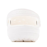 Crocs Unisex-Child Classic Clogs, White/White, 4 Big Kid