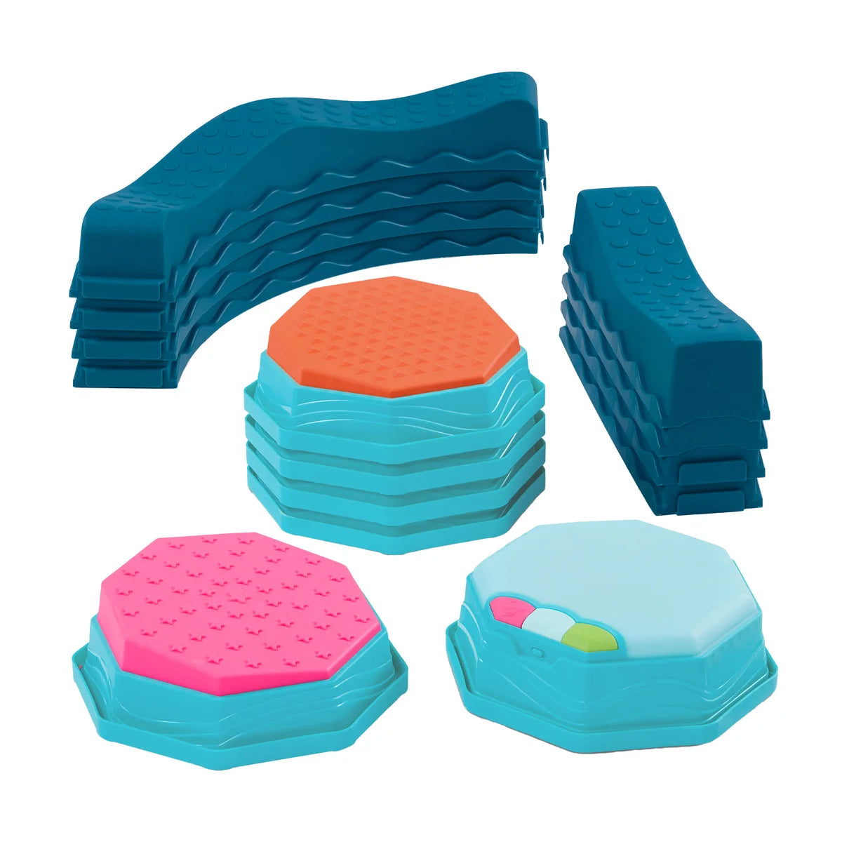 Musical Wavy Balancing Beams – Fun & Interactive Playground Equipment