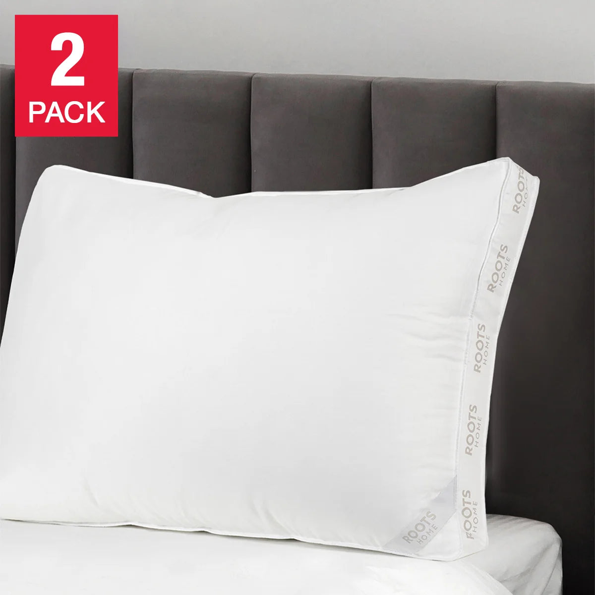 Roots Home Microgel Pillow – 2-Pack