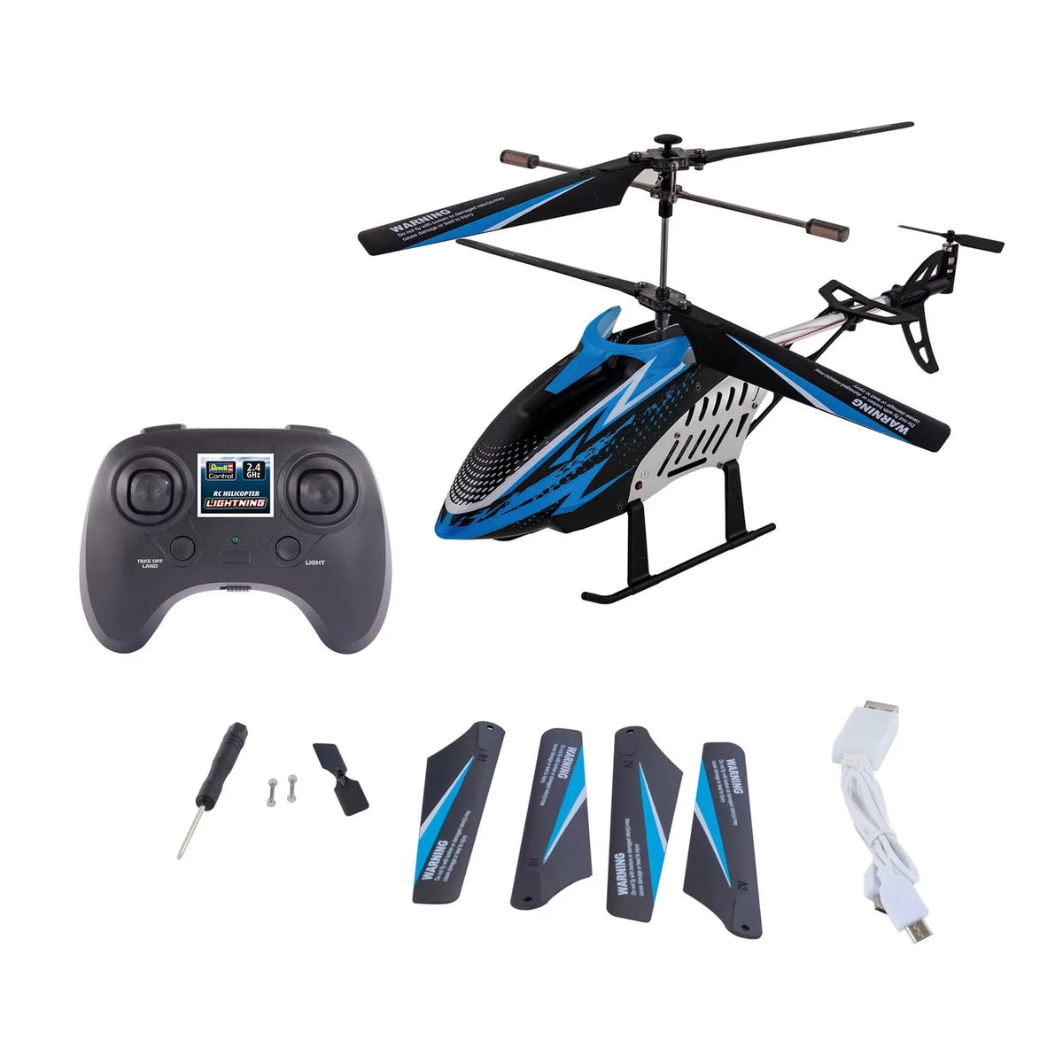 Remote Control Lightning Helicopter – 33 cm RC Helicopter, 2.4 GHz Full Function