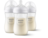 Philips Avent Natural Baby Bottles with Natural Response Nipples Medium Flow, Flow 3, 9oz, 3-Pack, SCY903/93 product image