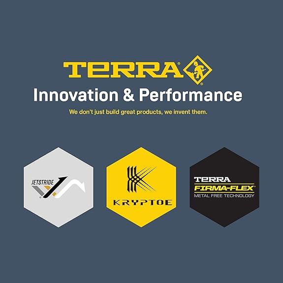 Terra Lites Mid Men's Nano Composite Toe Work Shoe, Black, 8.5 Wide