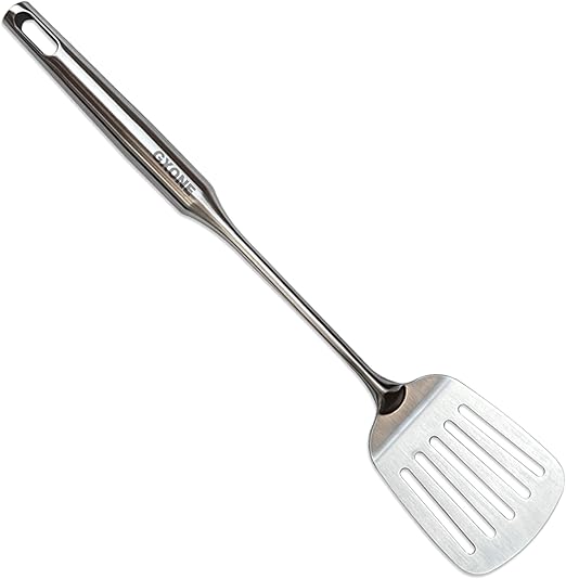 Stainless Steel Slotted Spatula – Durable, Heat-Resistant Kitchen Cooking Tool