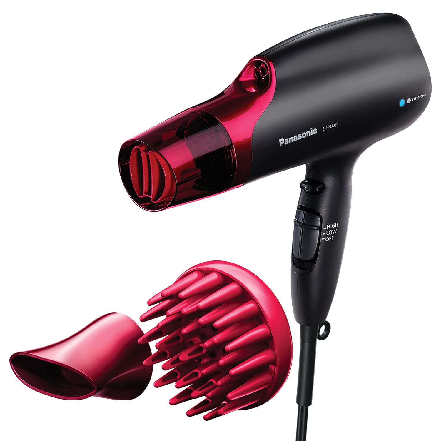 Panasonic EH-NA65-K Nanoe Hair Dryer – Professional Quality with Attachments