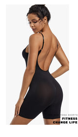 2-Pack Seamless Shapewear Bodysuits - Adjustable Tummy Control & Butt Lifting
