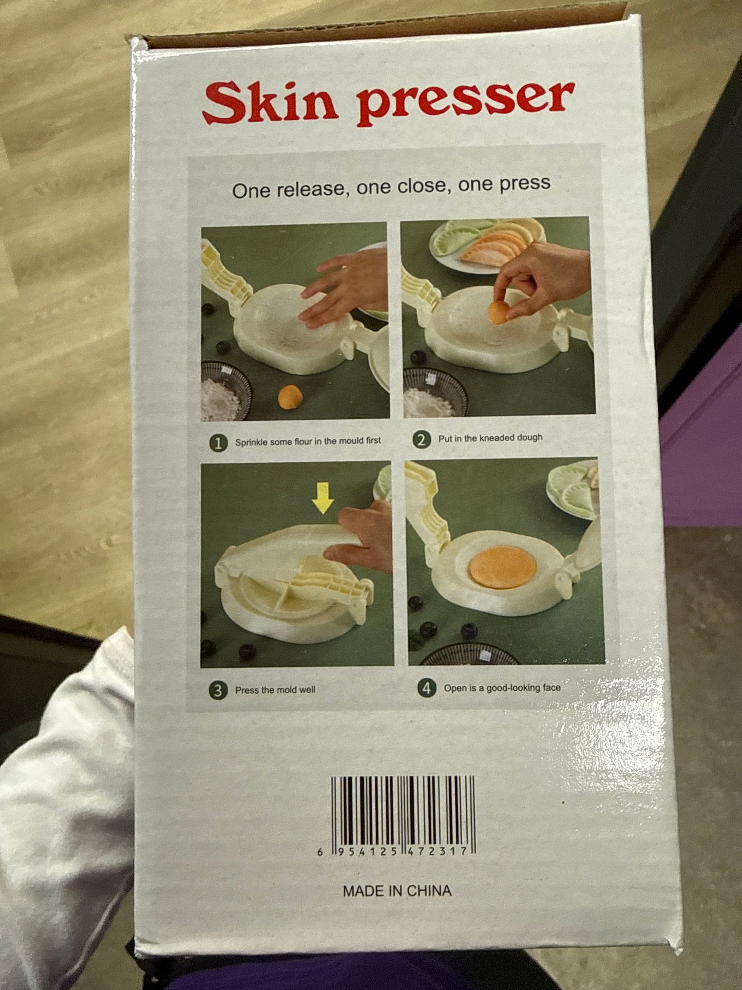 Dumpling & Pastry Skin Presser – Manual Food Press Tool for Dumplings, Empanadas, Ravioli & Pastries