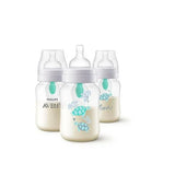 Philips Avent Anti-colic Baby Bottle with AirFree Vent with Turtle Design, 9oz, 3pk, SCY703/78 product image