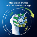 Oral-B Genuine Replacement Brush Heads, Cross Action, Refills For Oral-B Electric Toothbrushes, White, 5 Count