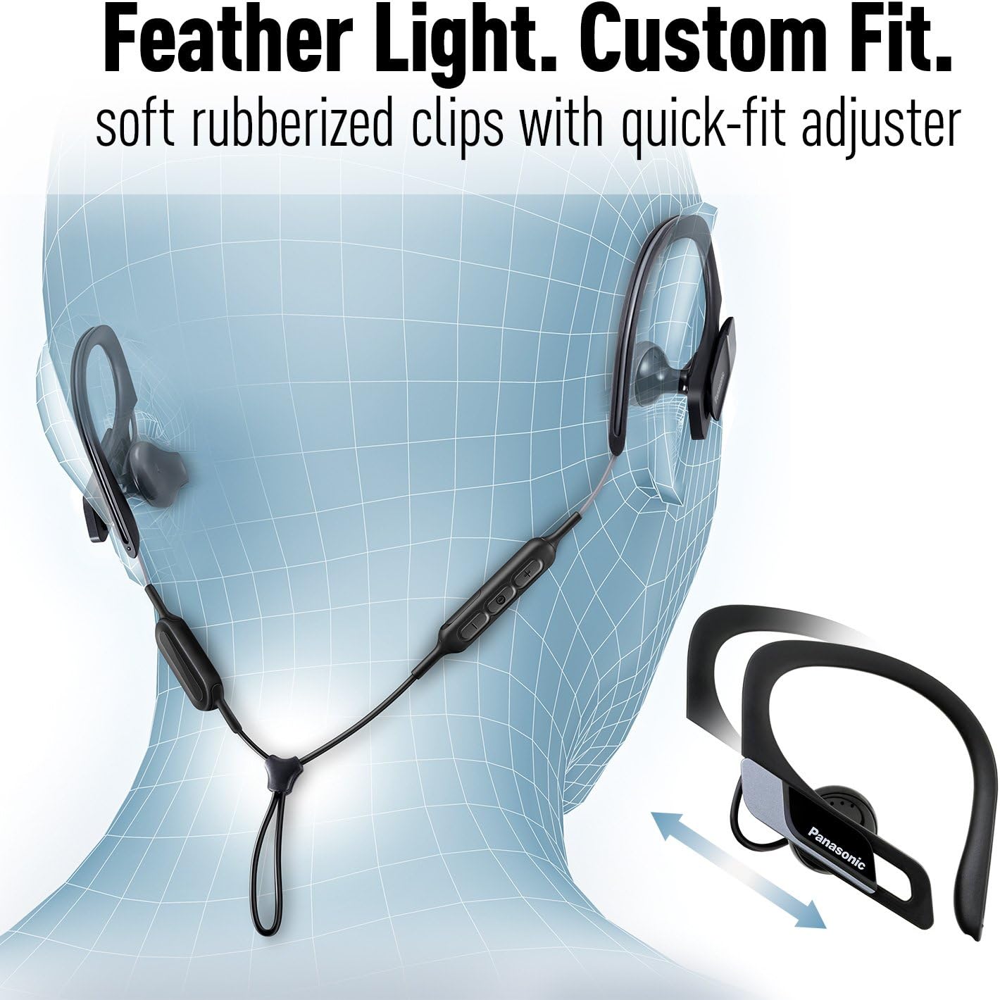 Panasonic RP-BTS10-K Wings Bluetooth Sport Earphones Black