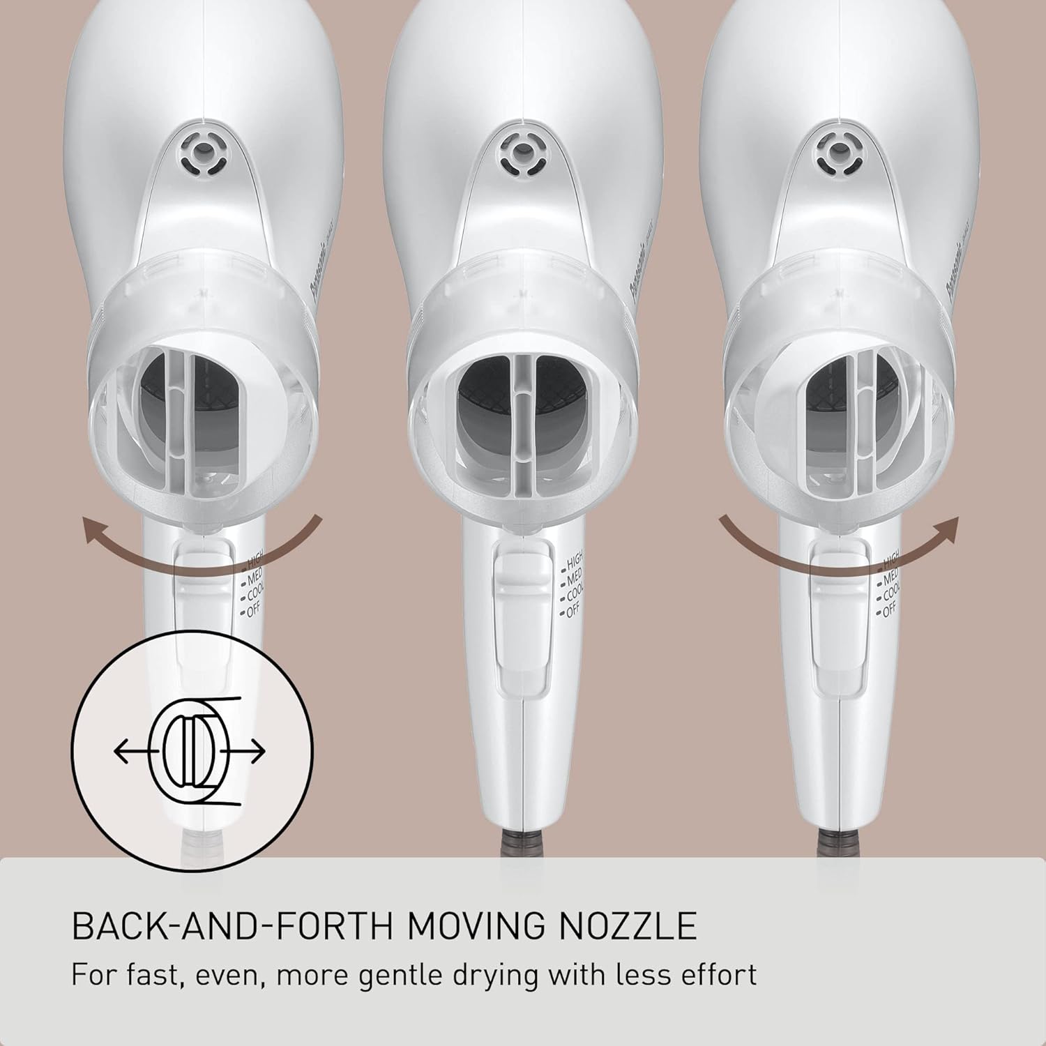 Panasonic EH-NA2C Nanoe Compact Hair Dryer – White