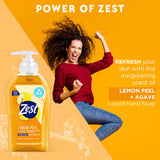 Zest Lemon Peel and Agave Liquid Hand Soap - Invigorating and Energizing Ingredients Refresh, Moisturize and Soothe your Skin - 11.25 Fl Oz