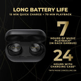 Technics Premium Hi-Fi True Wireless Bluetooth Earbuds with Advanced Noise Cancelling, 3 Device Multipoint Connectivity, Hi-Res Audio + Enhanced Calling Wireless Earbuds - EAH-AZ80-K (Black)