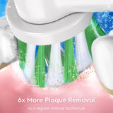 Oral-B Genuine Replacement Brush Heads, Cross Action, Refills For Oral-B Electric Toothbrushes, White, 5 Count