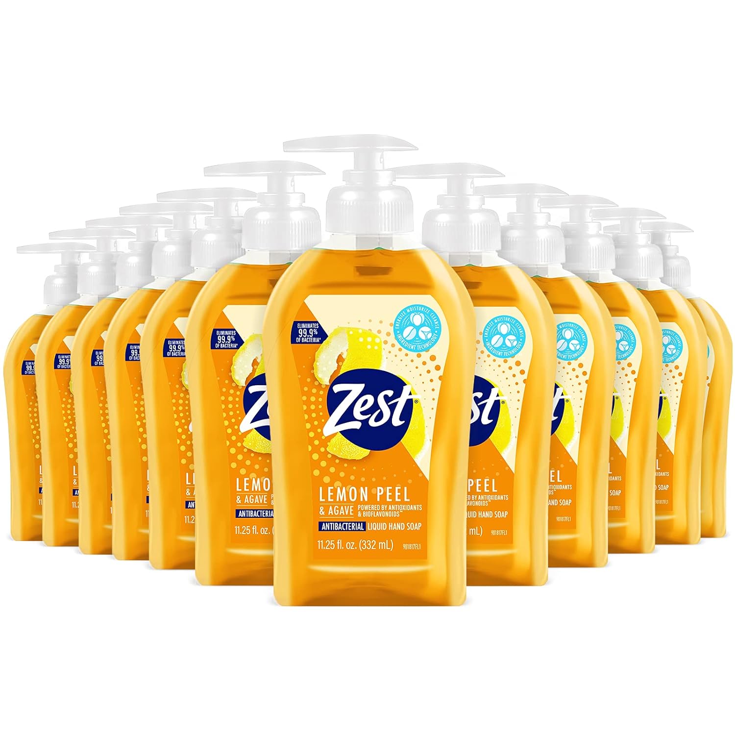 Zest Lemon Peel and Agave Liquid Hand Soap - Invigorating and Energizing Ingredients Refresh, Moisturize and Soothe your Skin - 11.25 Fl Oz product image