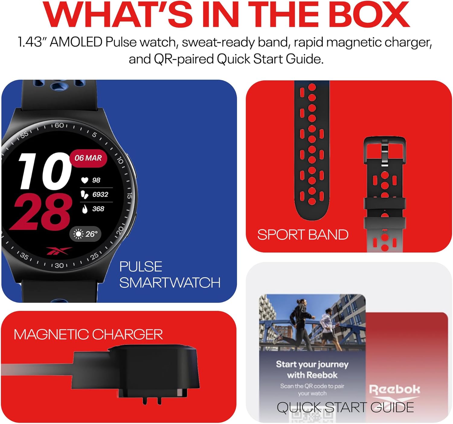 Reebok Pulse Smartwatch – Fitness Meets Smart Performance