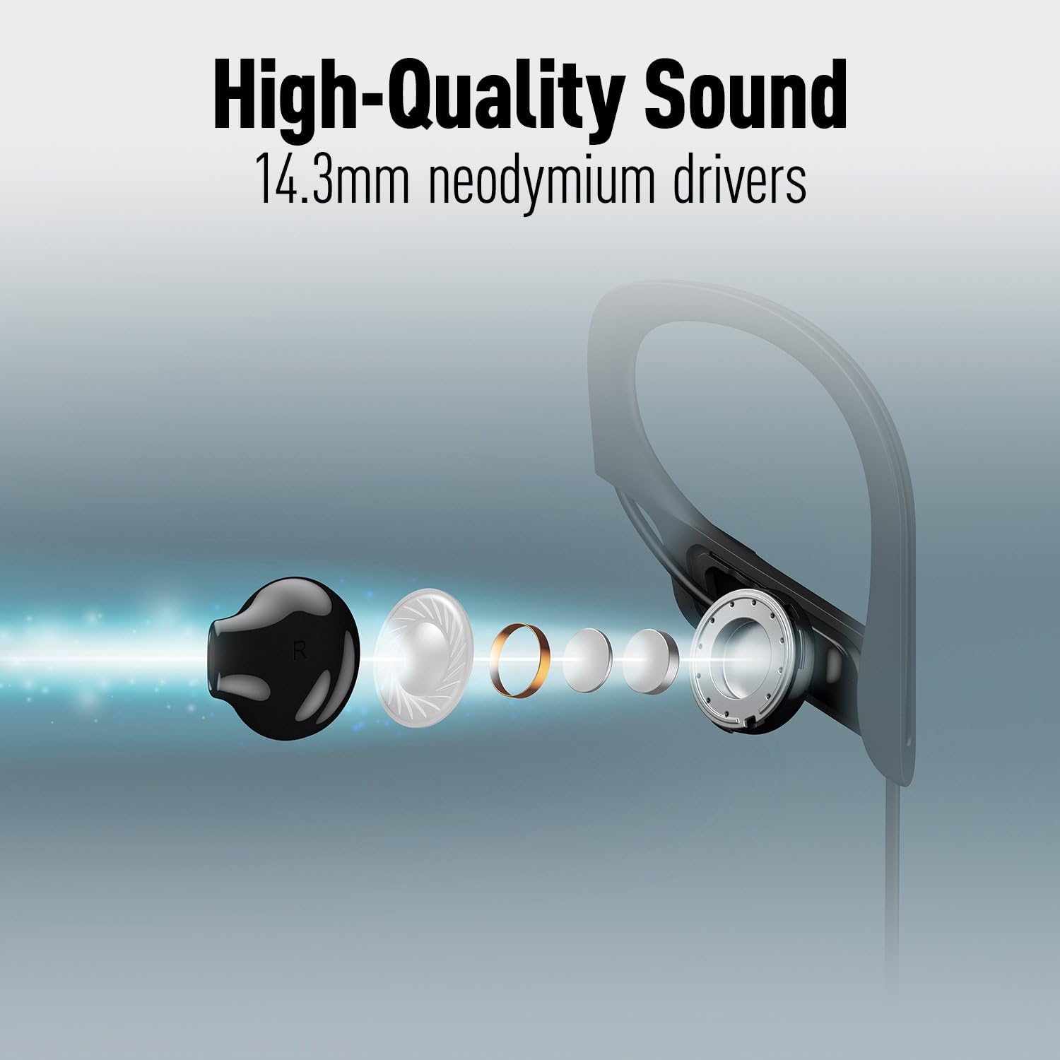 Panasonic RP-BTS10-K Wings Bluetooth Sport Earphones Black