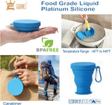 Rainbow Silicone Collapsible Cup with Keychain