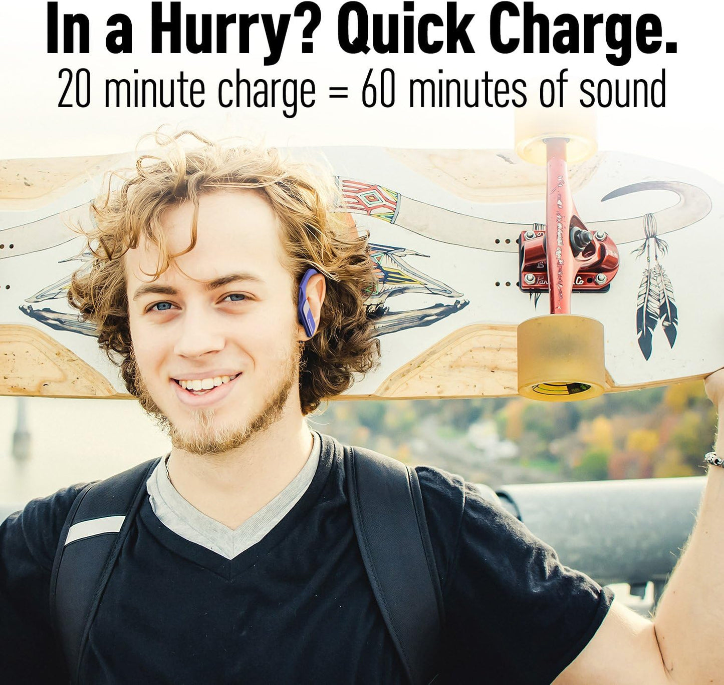 Panasonic RP-BTS10-K Wings Bluetooth Sport Earphones Black