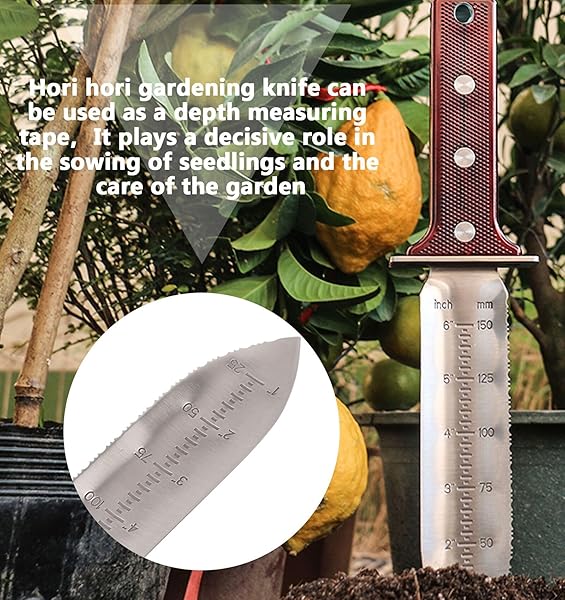 Gardening Knife with Depth Measurements – Hori Hori Style