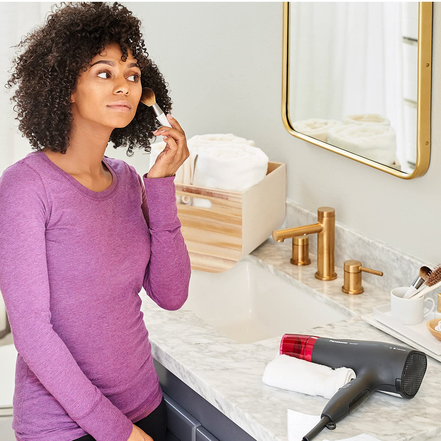 Panasonic EH-NA65-K Nanoe Hair Dryer – Professional Quality with Attachments