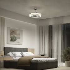 Artika Horizon LED Ceiling Fan, 58.4 cm, Remote Control with 3 Speeds, Brushed Nickel, Electric, Modern, 58.4x58.4x38.5 cm, Indoor, Residential, Ceiling Mount