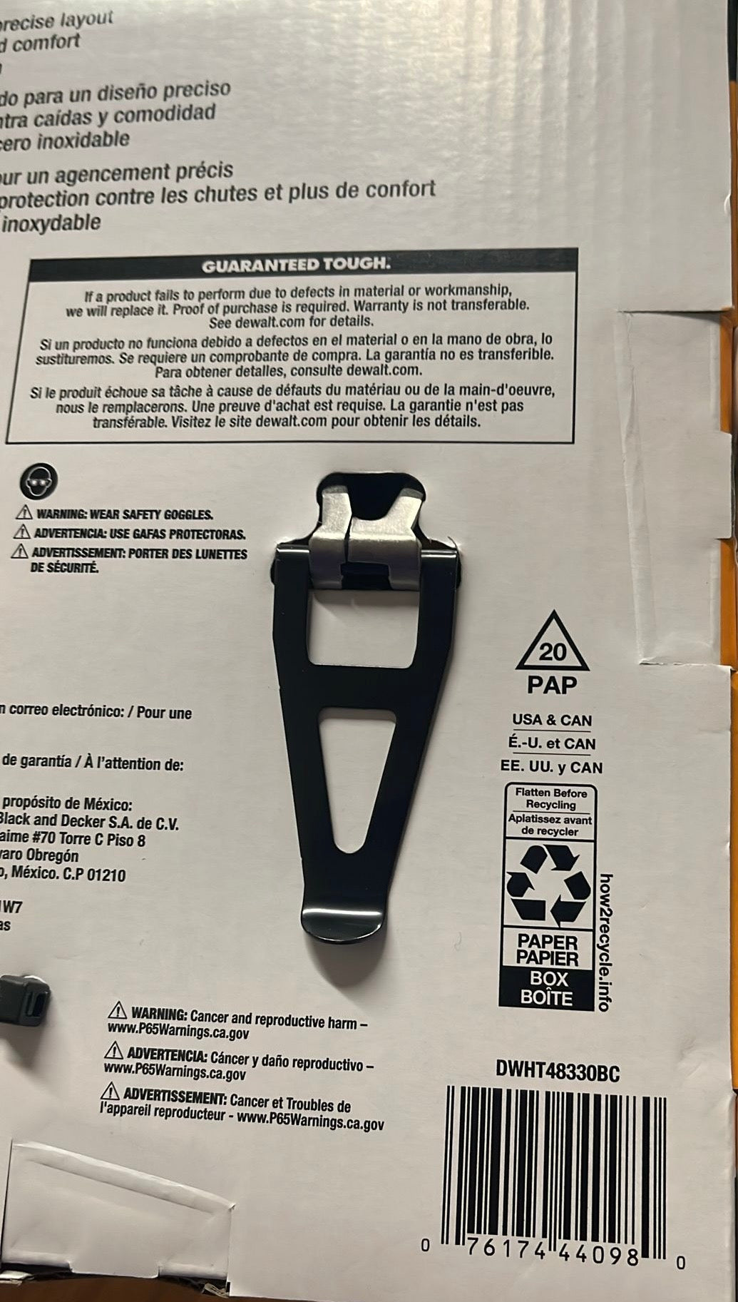 DEWALT DWHT48330BC Bi-Material Chalk Reel Kit 50 ft Blue