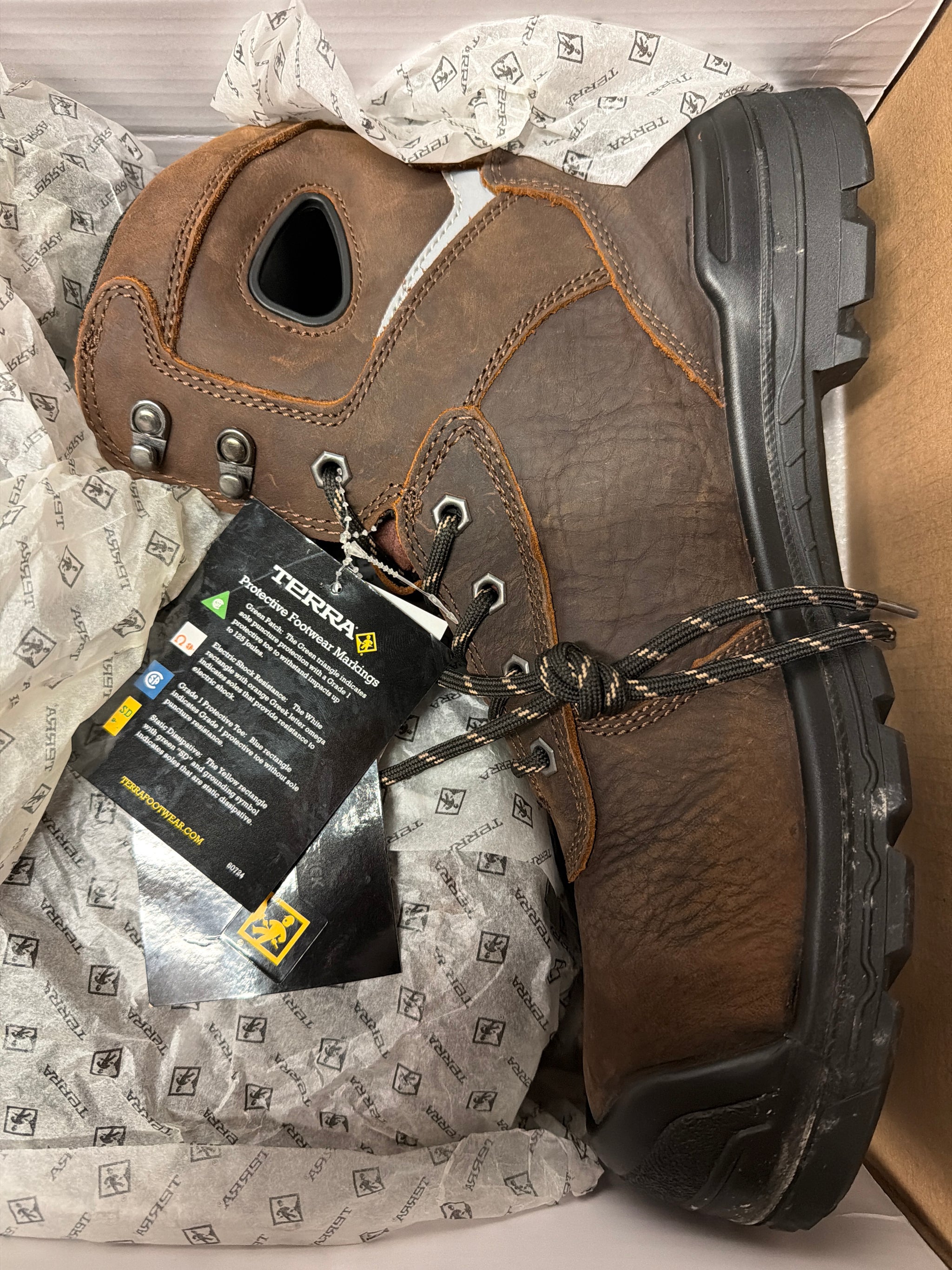 Terra MARSHAL Boot, Brown, 8