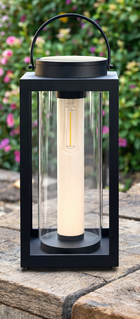 Sun Soaked Creations Solar LED Tabletop Lantern – Portable Outdoor & Indoor Lighting