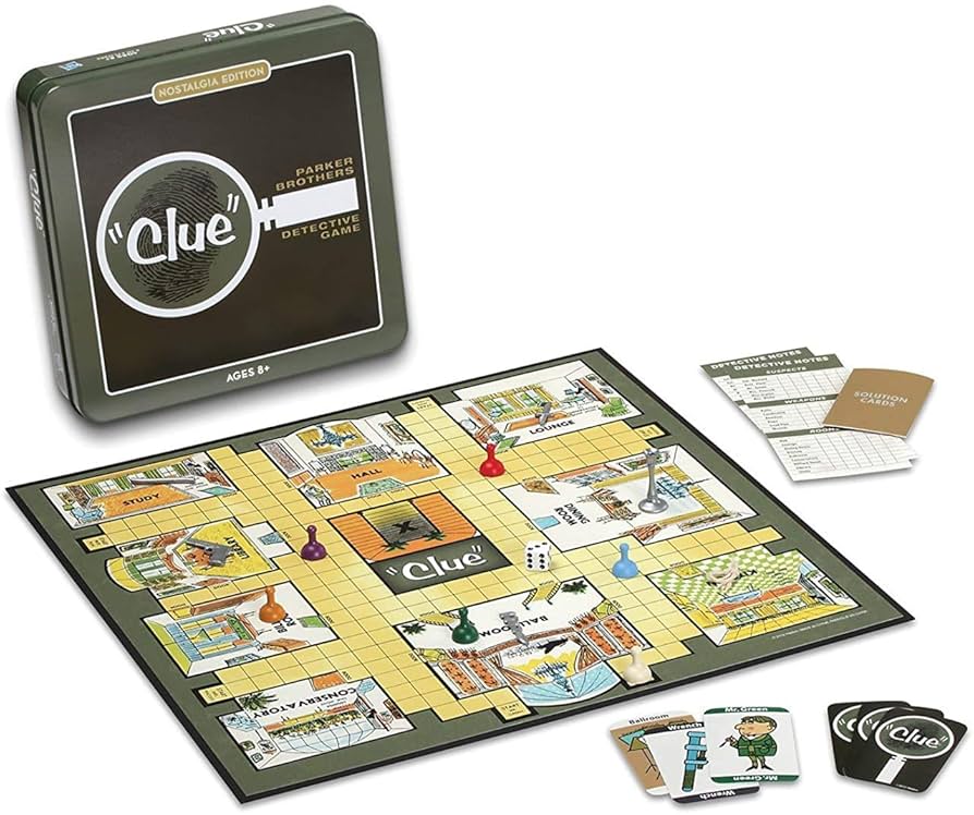 Clue Nostalgia Edition Board Game (Collectible Tin)
