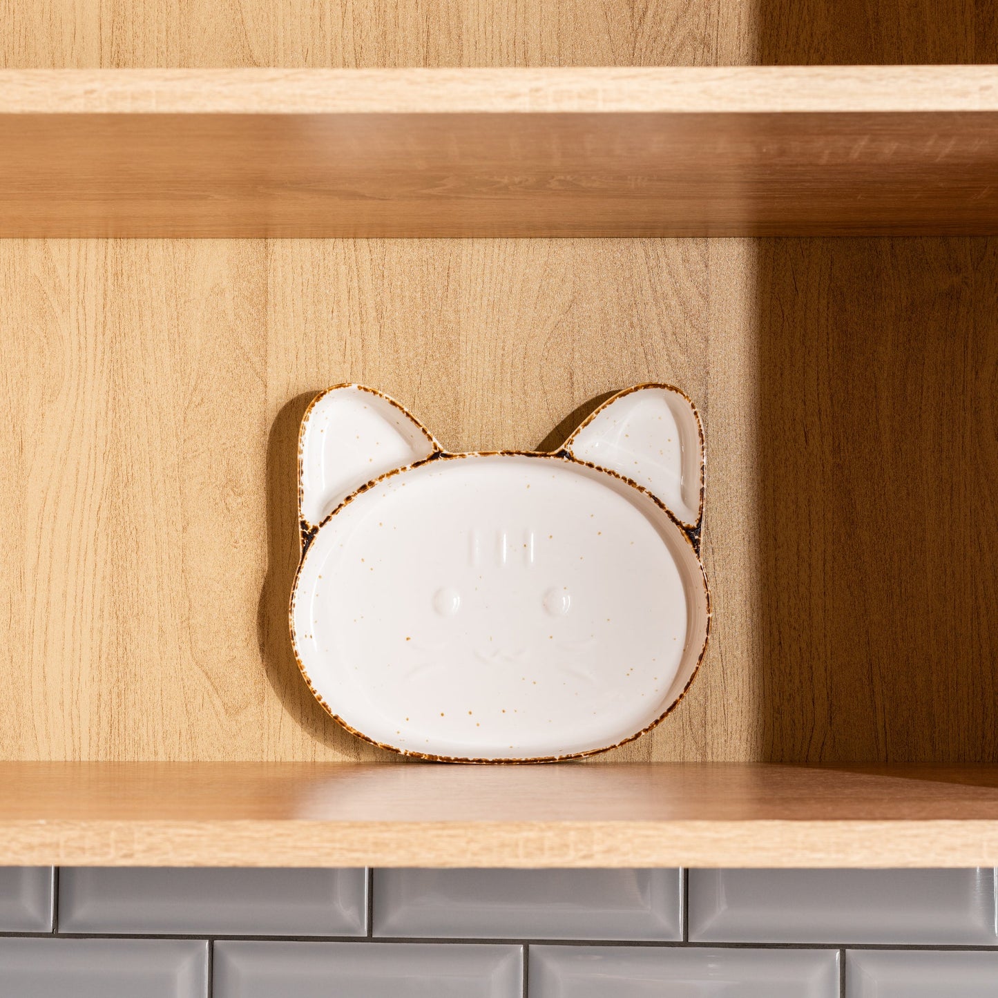 Porcelain Serving Plate – 7 x 7.8 x 1 Inches, Sandy Color, Durable & Elegant