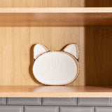 Porcelain Serving Plate – 7 x 7.8 x 1 Inches, Sandy Color, Durable & Elegant