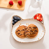 Porcelain Serving Plate – 7 x 7.8 x 1 Inches, Sandy Color, Durable & Elegant