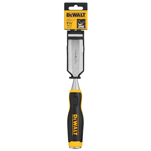 DeWalt 1¼ in. Wood Chisel – Hardened Steel Blade with Ergonomic Handle (DWHT16860)
