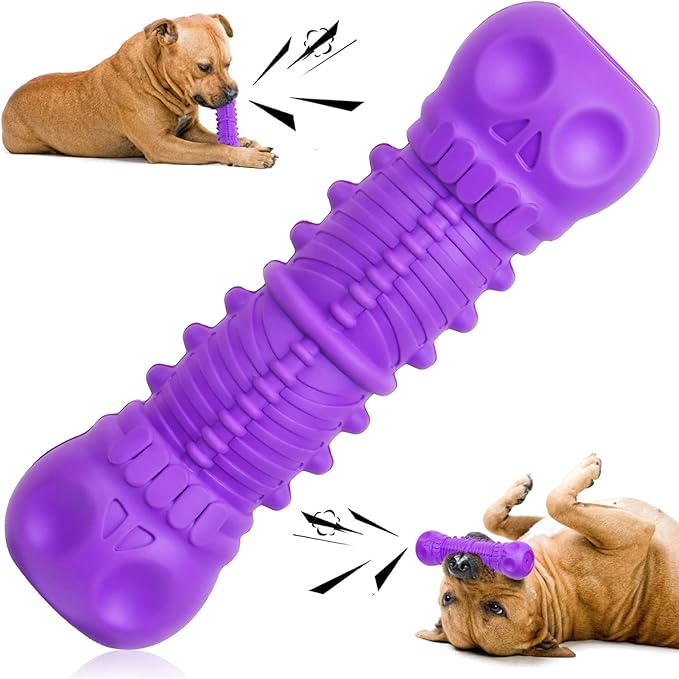 FRLEDM Large Dog Chew Toy 

 Durable Rubber Bone product image