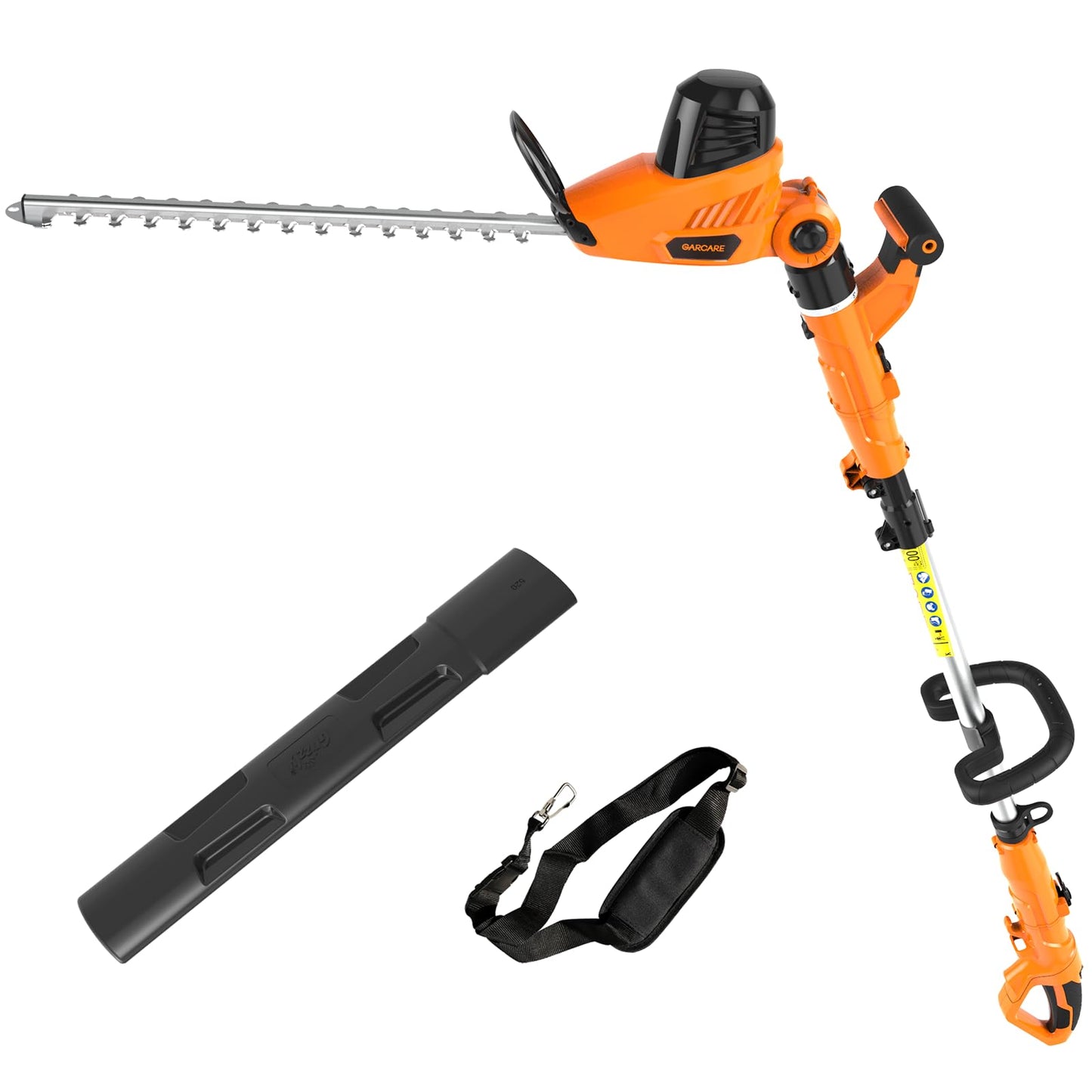 Garcare GPHT06 Corded 2-in-1 Pole Hedge Trimmer product image