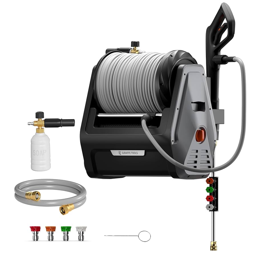 Giraffe Tools Grandfalls Pressure Washer Plus+ 

 100ft Auto-Retract Hose product image