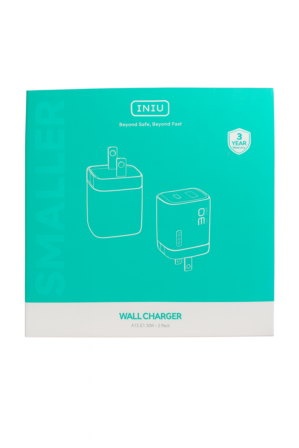 INIU USB C Charger, 30W 2-Pack PD Fast Charging, [USB C + USB A] iPhone 17 Compact Foldable Wall Charger, GaN Tech Type C Power Adapter for iPhone 17 16 15 Pro Max, Samsung S25 S24 iPad Pro Air etc