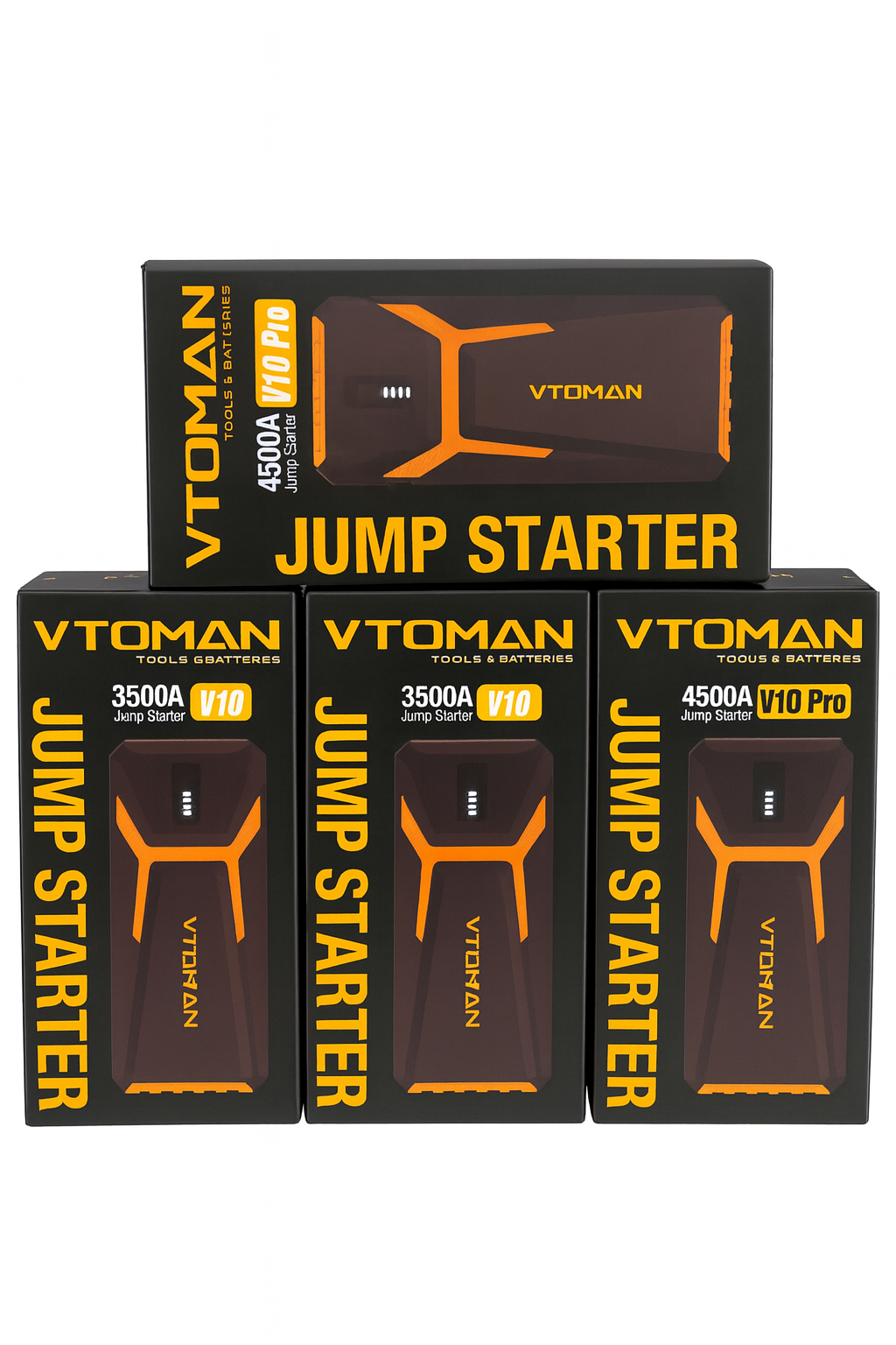 VTOMAN V10 3500A Portable Jump Starter – High-Power Car Battery Booster with USB Charging