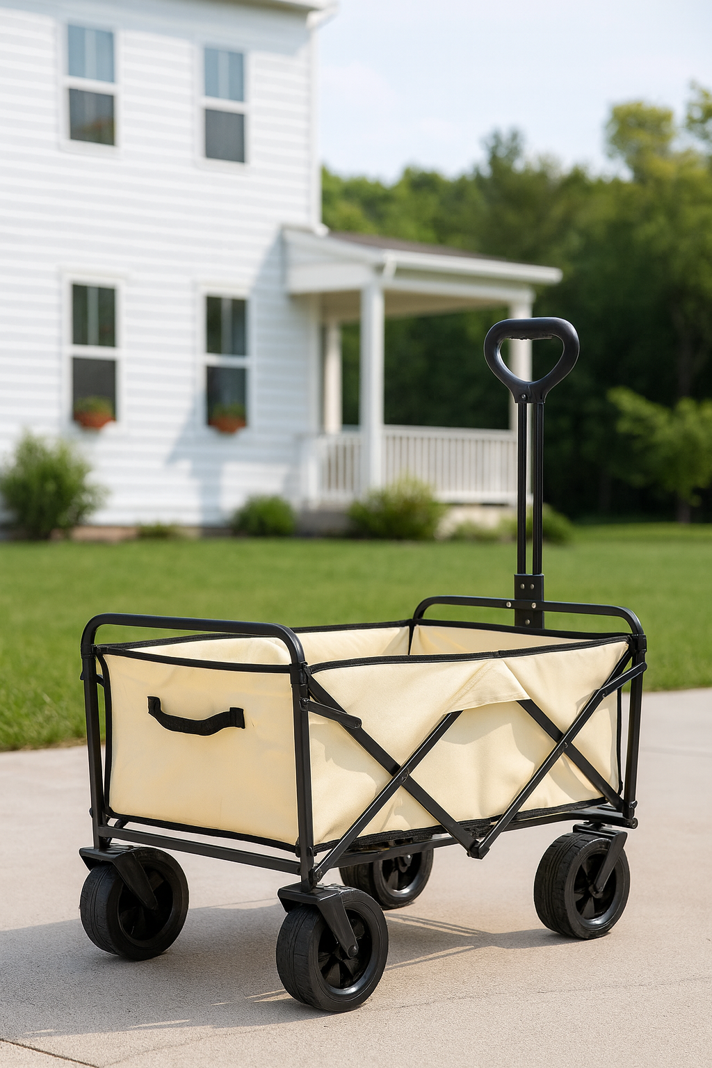 Heavy Duty Folding Utility Wagon Cart Collapsible
