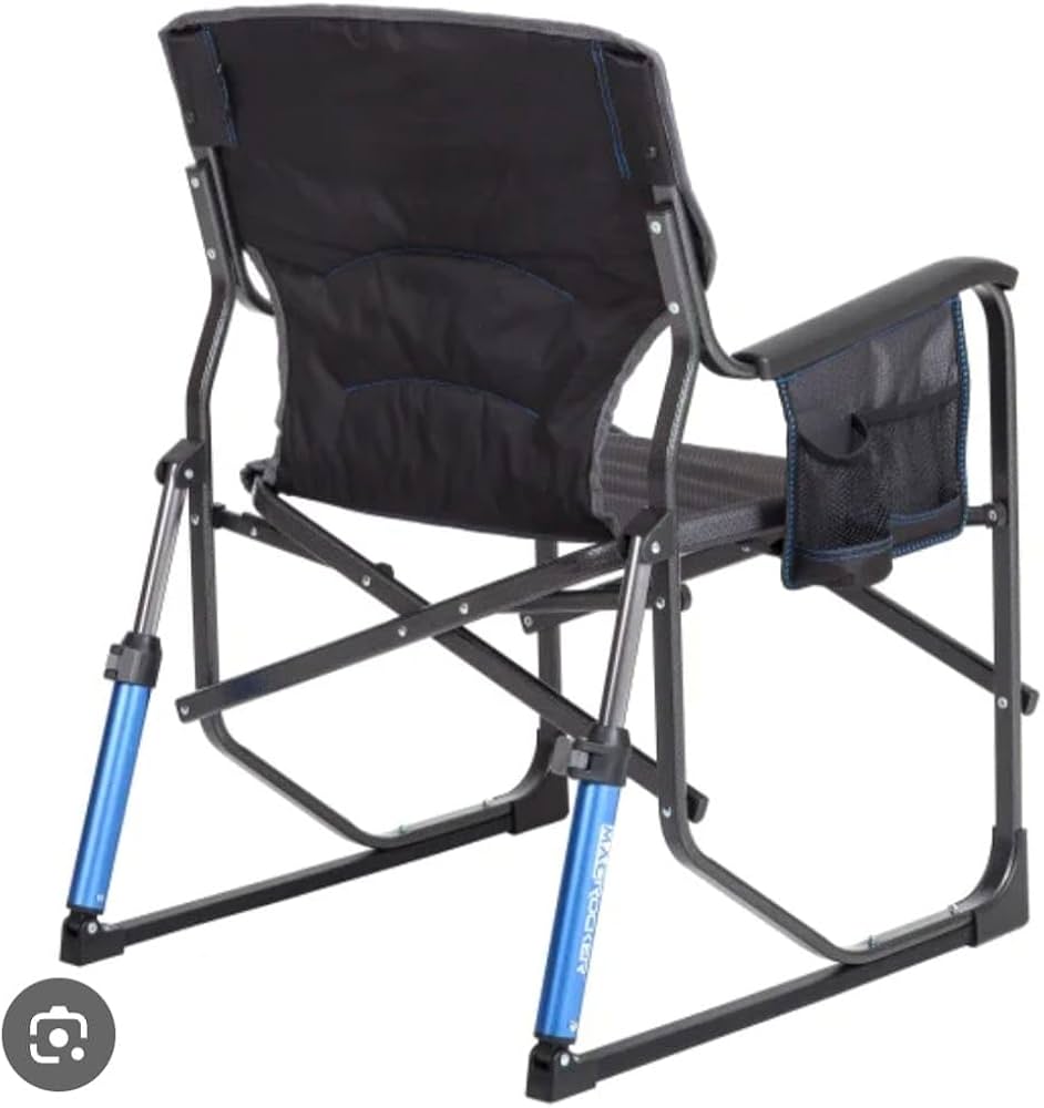 MAC Club Sports Outdoor Rocking Chair – Portable Rocker with Cup Holder