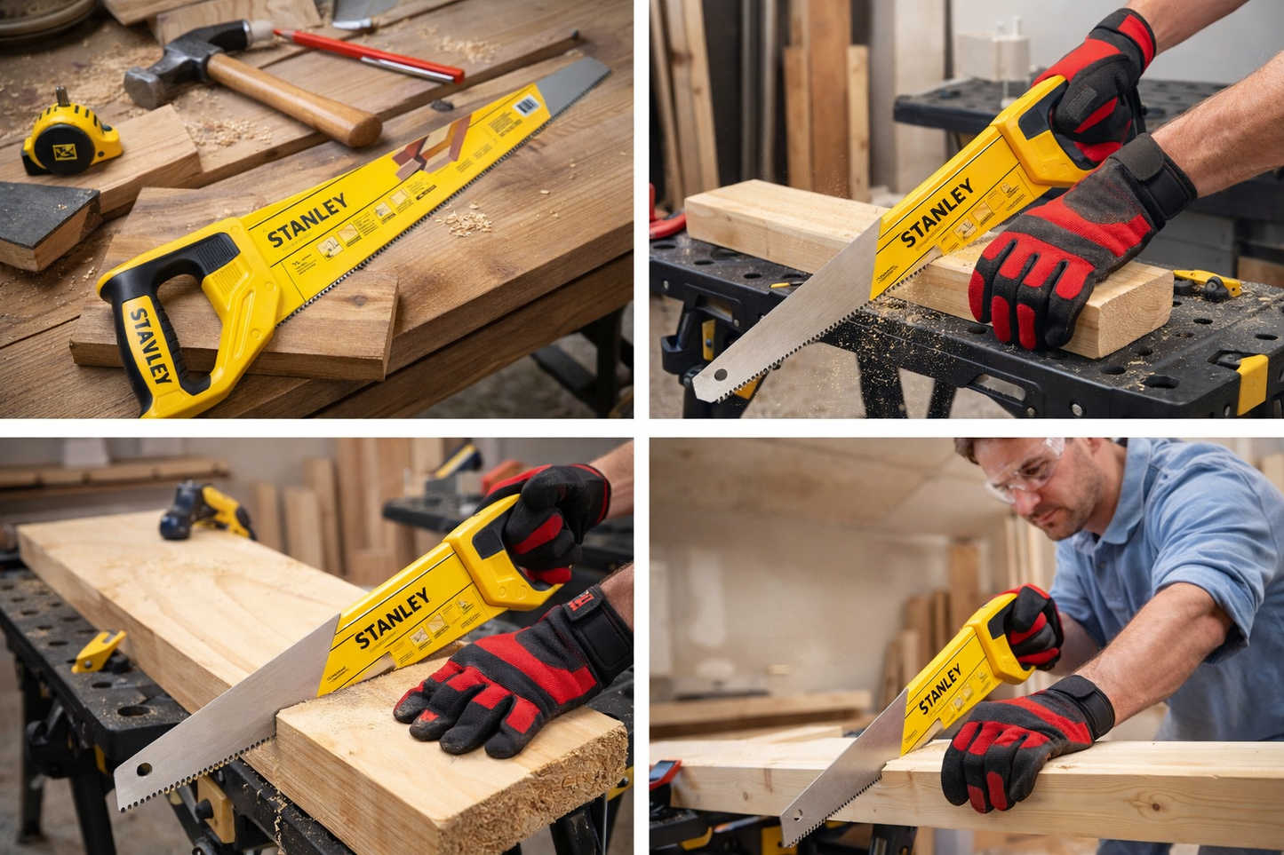 Stanley Tradecut™ 15 in. Hand Saw (STHT20348) – Durable Wood-Cutting Tool