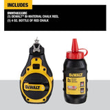 DEWALT DWHT48331RC Aluminum Chalk Reel Kit 100 ft Red