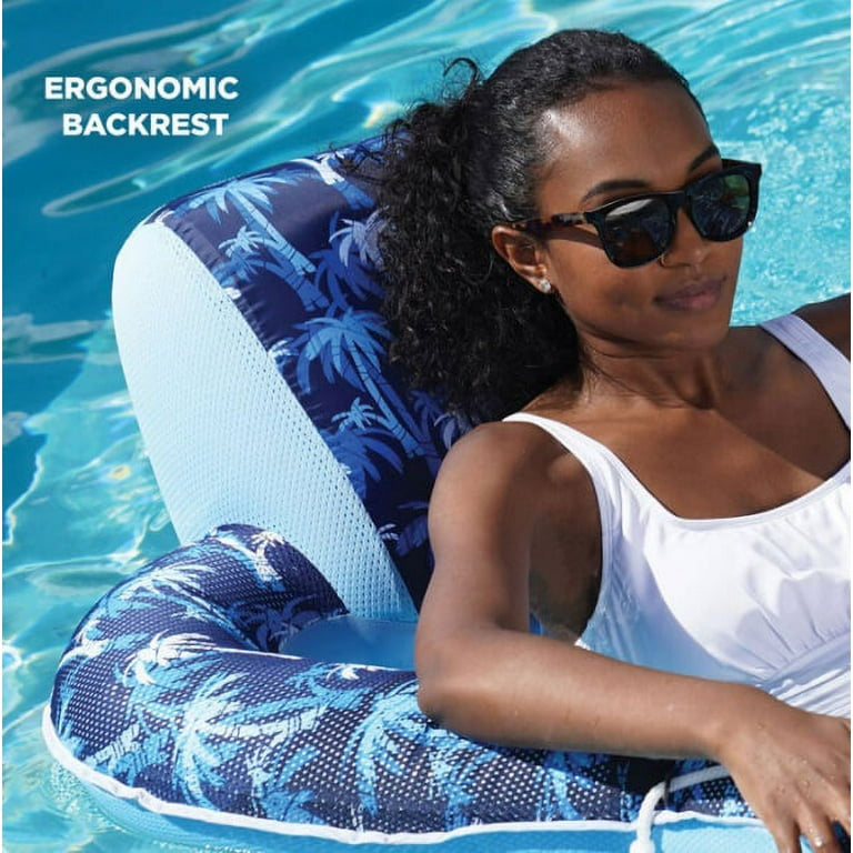 Aqua Luxury Extra Long 5' 8" Inflatable Pool Lounger
