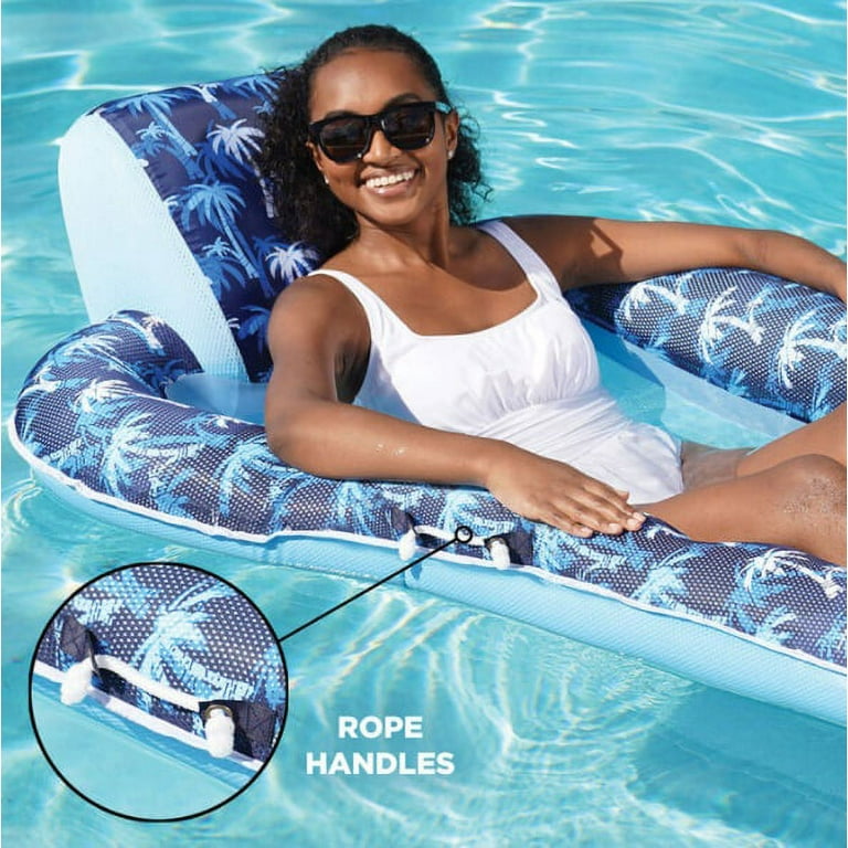 Aqua Luxury Extra Long 5' 8" Inflatable Pool Lounger