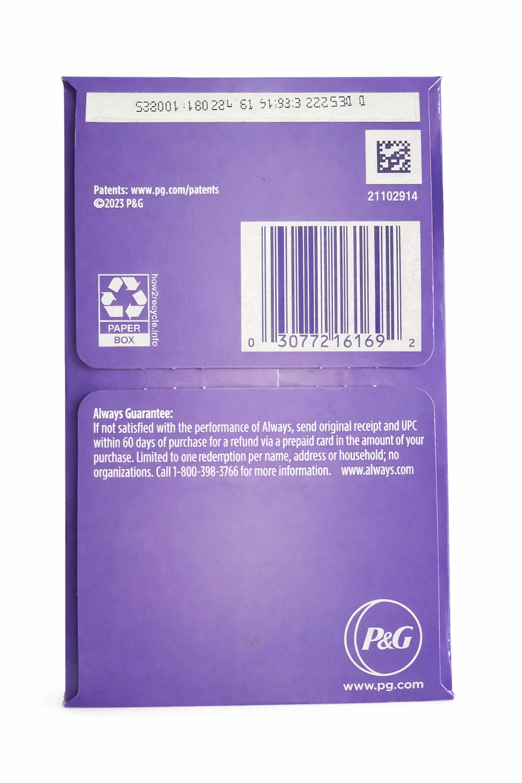 Always Daily Protect Pantyliners – Long Absorbency, 46 Count