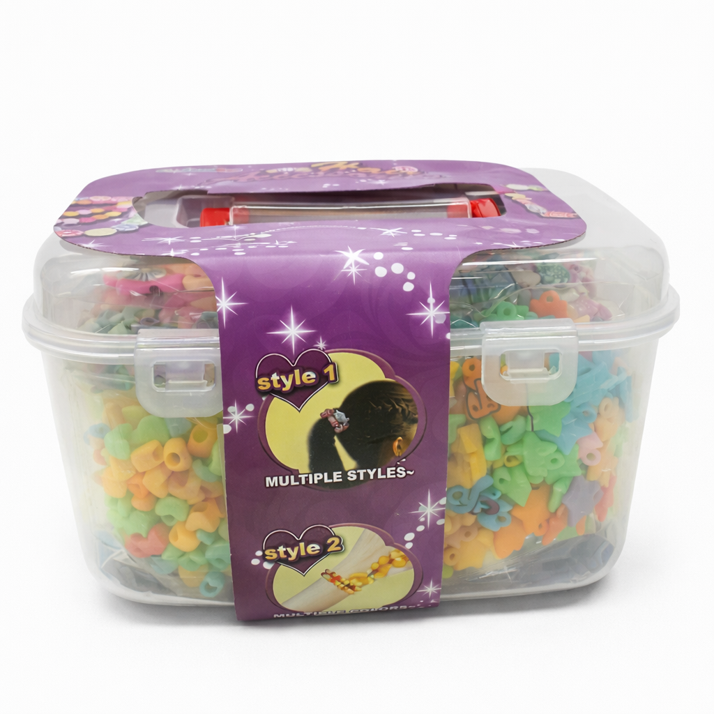 FUN LITTLE TOYS Pop Beads Jewelry Making Kit – 2000+ PCS DIY Bracelet & Necklace Set for Girls Ages 6+