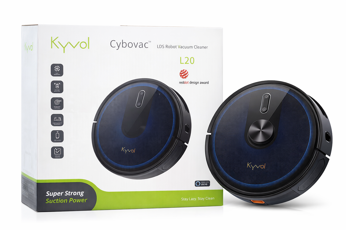 Robot Vacuum and Mop Combo with 2.4GHz WiFi Smart Control and 4 Cleaning Modes Robotic Vacuum Cleaner