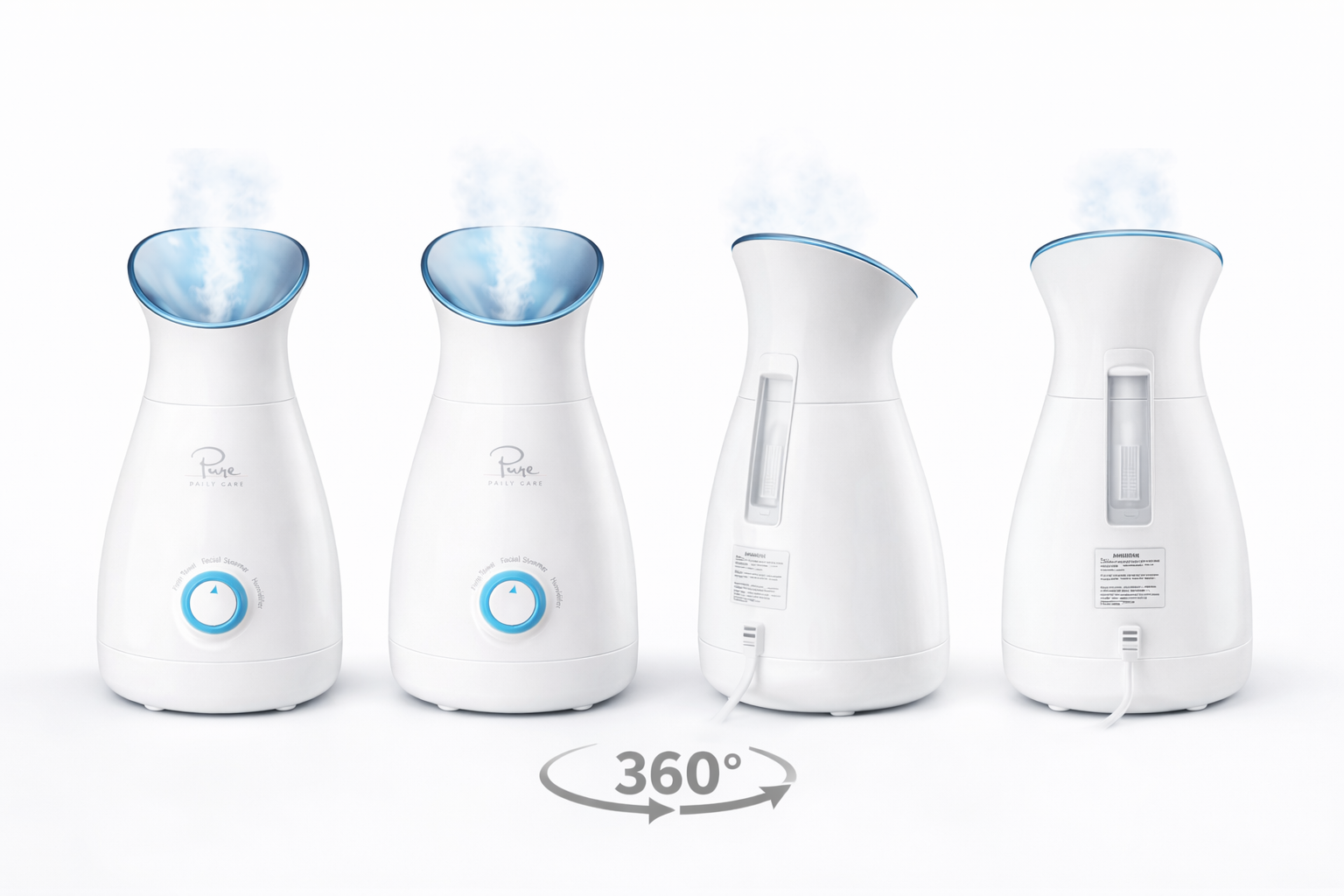 NanoSteamer Large 3-in-1 Nano Ionic Facial Steamer